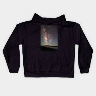 The Milky Way Over Redwood Creek Kids Hoodie